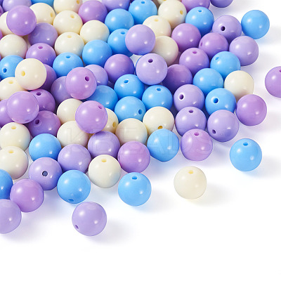 Opaque Acrylic Beads OACR-TAC0014-06B-1