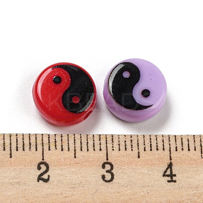 Opaque Acrylic Beads SACR-P028-01B-01-1