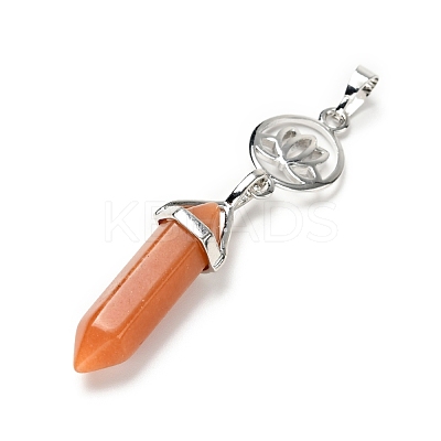 Natural & Synthetic Gemstone Double Terminated Pointed Big Pendants G-J393-FP-1