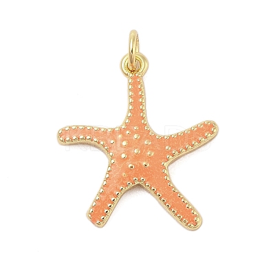 Rack Plating Brass Enamel Pendants KK-Z074-11G-1