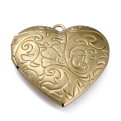 304 Stainless Steel Locket Pendants X-STAS-O147-02B-1
