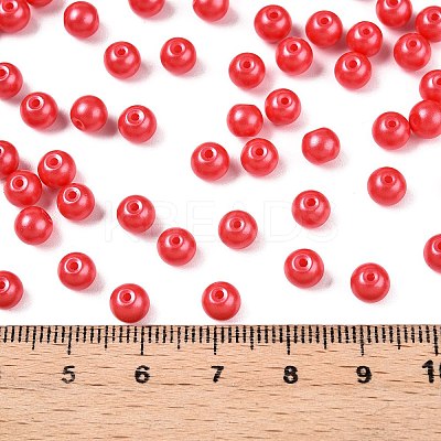 Opaque Baking Paint Glass Beads DGLA-T004-02K-1