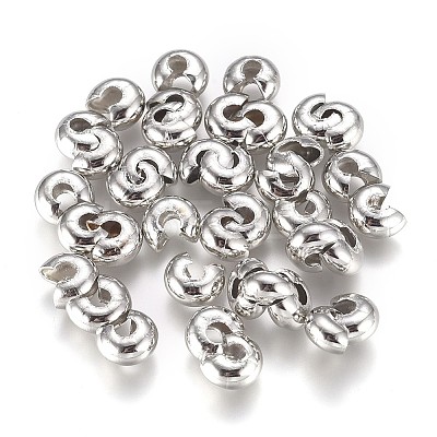 Iron Crimp Beads Covers KK-CJC0001-06C-P-1