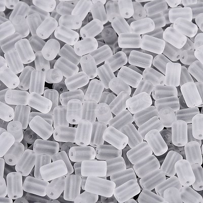 FGB Frosted Transparent Glass Seed Beads SEED-N013-05A-01-1