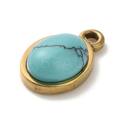 Synthetic Turquoise Pendants STAS-R009-04G-07-1