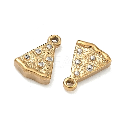 Hammered 304 Stainless Steel Pendants STAS-Z192-02GP-1