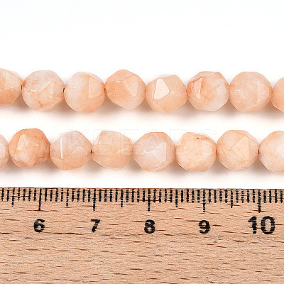 Dyed Natural White Jade Beads Strands G-T139-8mm-46T-1