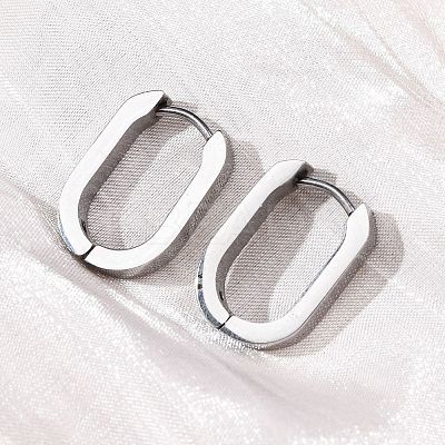 Tarnish Resistant 304 Stainless Steel Huggie Hoop Earrings LS-STAS-H156-11A-P-1