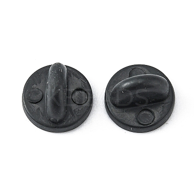 60Pcs Rubber Pin Backs FIND-YW0011-59-1