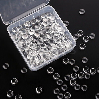 200Pcs Transparent Glass Cabochons GGLA-YW0001-04-1