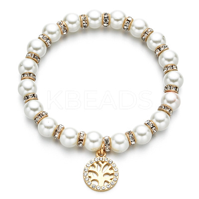 Alloy & Crystal Rhinestone Charm Bracelets FS-WGAEA4B-02-1