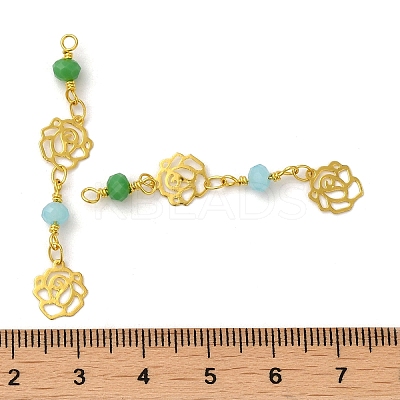 Glass Beaded Pendants KK-P242-18G-02-1