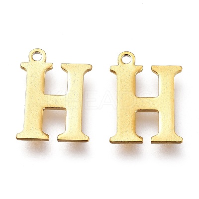 PVD Vacuum Plating  304 Stainless Steel Charms STAS-H112-H-G-1