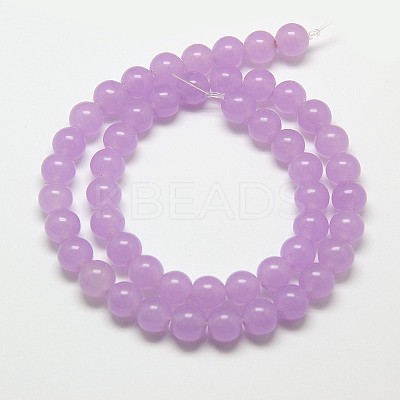 Natural Malaysia Jade Bead Strands G-M100-6mm-01-1