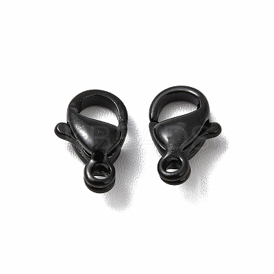 Spray Painted 304 Stainless Steel Lobster Claw Clasps STAS-R120-01A-02-1