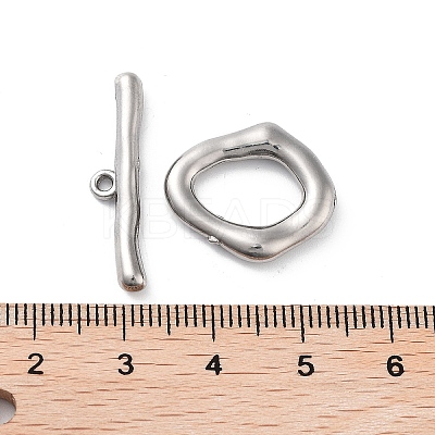 Non-Tarnish 304 Stainless Steel Toggle Clasps LS-STAS-A092-04A-P-1