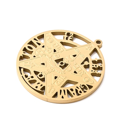 304 Stainless Steel Pendants STAS-A146-03G-1