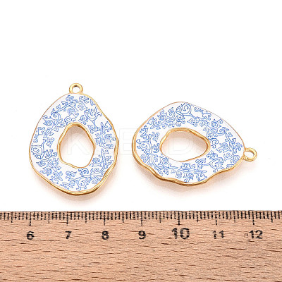 304 Stainless Steel Enamel Pendants STAS-OY002-90G-01-1