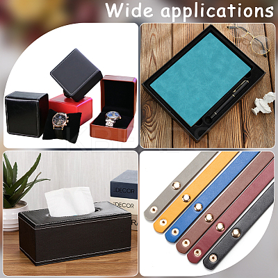 Frosted PU Leather Fabric DIY-WH0622-061E-1