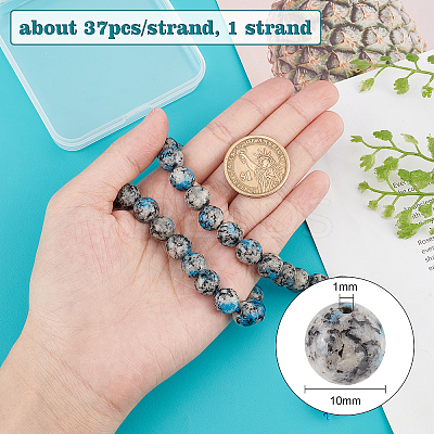 1 Strands Natural K2 Stone/Raindrop Azurite Beads Strands G-BC0001-37-1