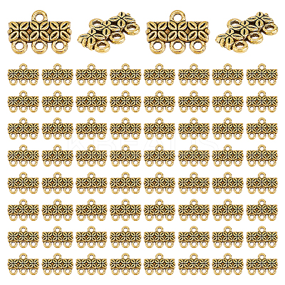 80Pcs Tibetan Style Zinc Alloy Chandelier Components Links FIND-PH0023-04AG-1