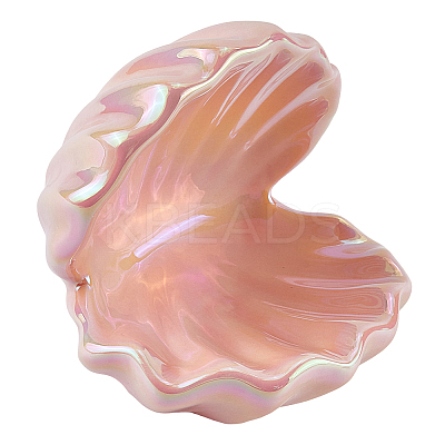 Shell Shape Porcelain Jewelry Plate AJEW-WH20080-08B-1