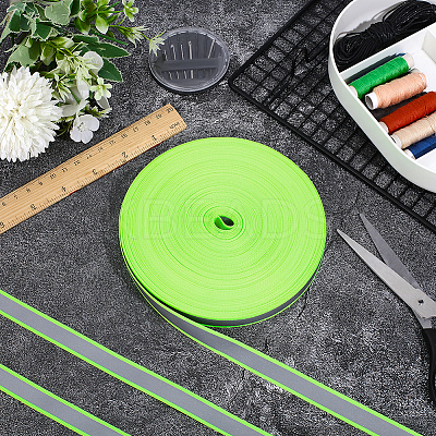 50M Reflective Polyester Ribbons OCOR-WH0070-306A-1