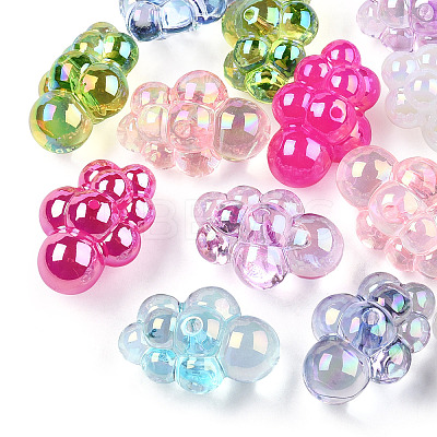 Transparent Acrylic Beads PACR-T013-04-1