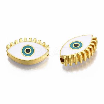 Rack Plating Alloy Enamel Pendants PALLOY-N172-065A-1