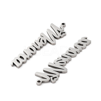 Non-Tarnish 201 Stainless Steel Pendants STAS-A090-28C-P-1
