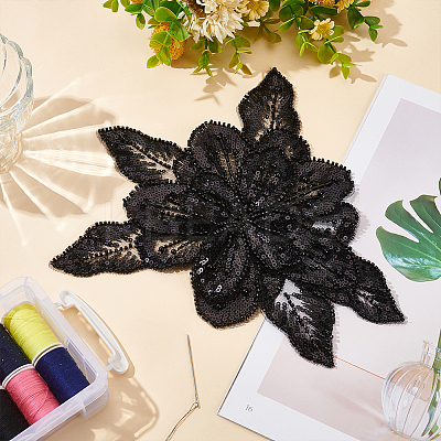 1Pc 3D Flower Lace Appliques DIY-MA0005-03B-1