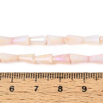Anti-Tarnish Electroplate Glass Beads Strands GLAA-T025-27D-1