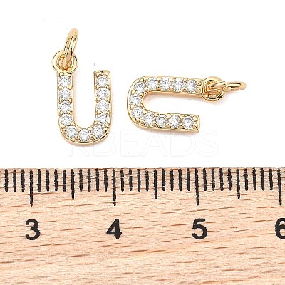 SHEGRACE Brass Micro Pave Clear Cubic Zirconia Pendants XGRQ29363-394G-U-1