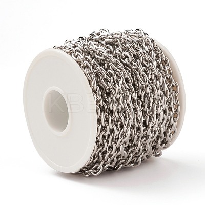 Tarnish Resistant 304 Stainless Steel Cable Chains CHS-O008-03P-1