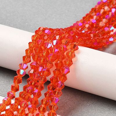 Transparent Electroplate Glass Beads Strands LS-EGLA-A039-T4mm-L14-1