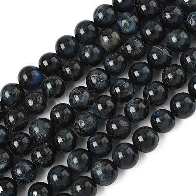 Grade B Natural Tiger Eye Beads Strands G-F591-18-8mm-03-1