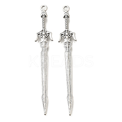 Tibetan Style Alloy Big Pendants FIND-G078-32C-AS-1