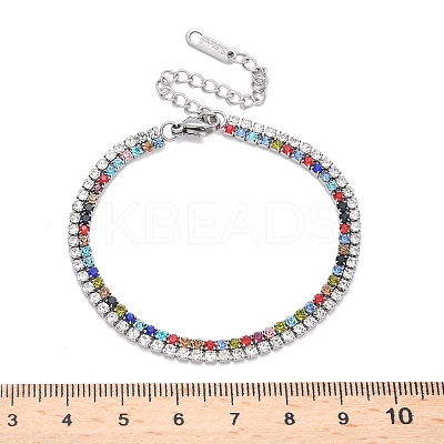 304 Stainless Steel Multi-strand Bracelets BJEW-C103-03P-1
