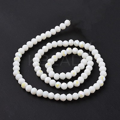 Electroplate Opaque Solid Color Glass Beads Strands LS-EGLA-A034-P8mm-L17-1