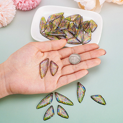 Transparent Resin Wing Pendants Set RESI-TAC0021-01A-1
