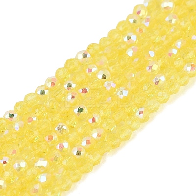 Transparent Glass Beads Strands EGLA-N028-01A-A08-1