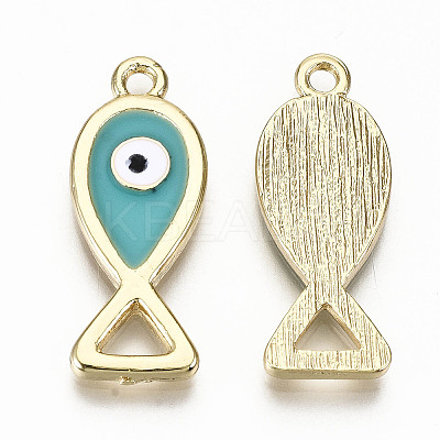 Alloy Enamel Pendants PALLOY-T075-33-NR-1