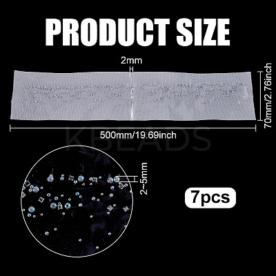 7Pcs Glass Hotfix Rhinestone DIY-FG0001-42A-1