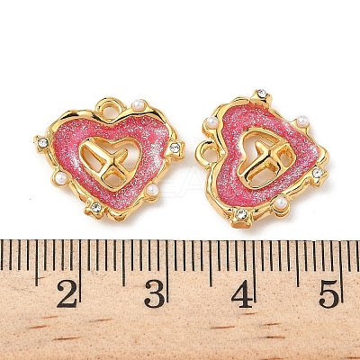 304 Stainless Steel Rhinestone Pendants STAS-U057-05G-01-1