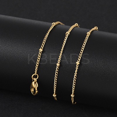Ion Plating(IP) 304 Stainless Steel Satellite Chain Necklace for Men Women X-NJEW-M200-05G-1