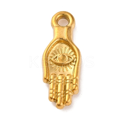 304 Stainless Steel Pendant Rhinestones Setting STAS-M072-10G-1