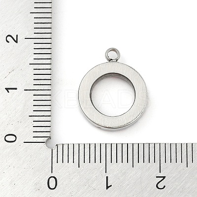 304 Stainless Steel Rhinestone Pendants STAS-S131-04P-02-1
