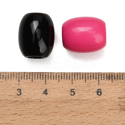 Opaque Acrylic European Beads AC-CBA6BCC-16-1
