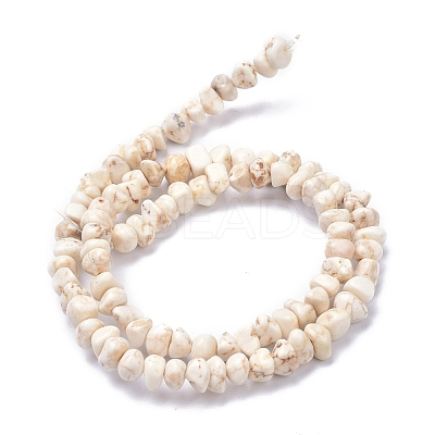 Natural Magnesite Beads Strands TURQ-P001-02A-11-1