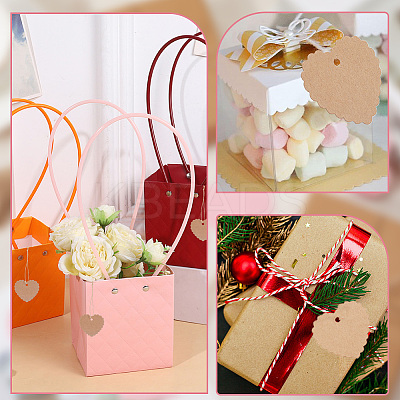 100Pcs Lace Edged Heart Paper Gift Tags CDIS-CP0001-01B-1